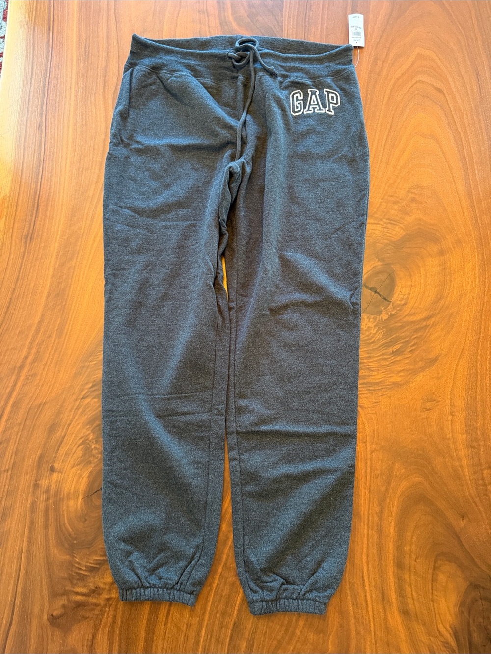 GAP Kids Dark Charcoal Gray Fleece Joggers